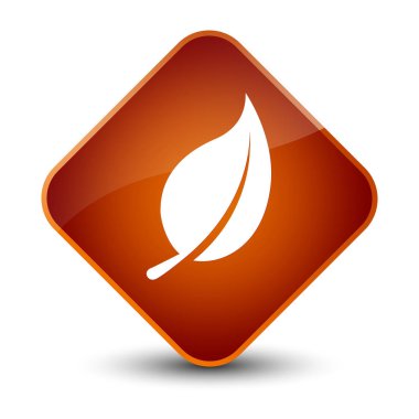 Yaprak kutsal kişilerin resmi zarif kahverengi elmas düğme