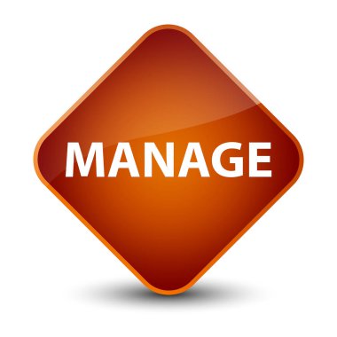 Zarif kahverengi elmas düğmesini yönetmek