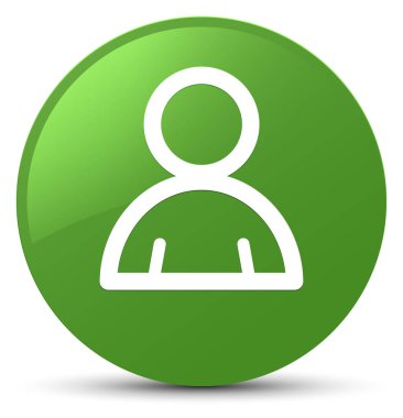 Üye kutsal kişilerin resmi yumuşak yeşil yuvarlak düğme