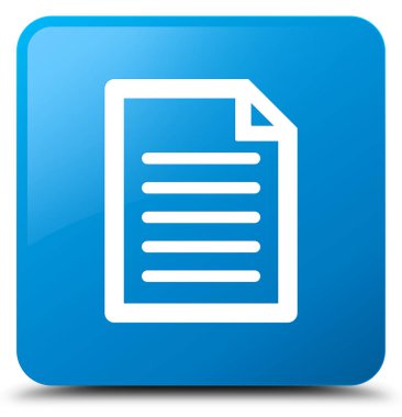 Sayfa simgesi mavi mavi kare düğme