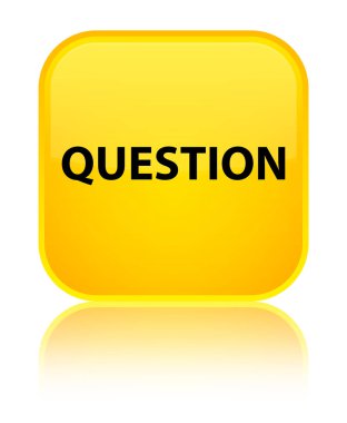 Soru özel sarı kare düğme