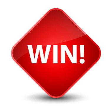 Zarif kırmızı elmas düğmesini kazanmak