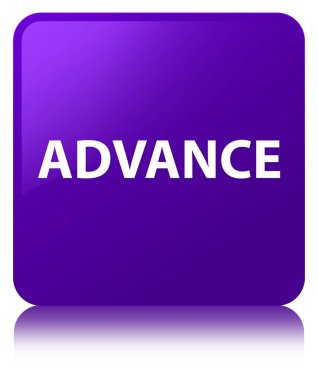 Peşin mor kare düğme