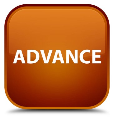 Önceden özel kahverengi kare düğme