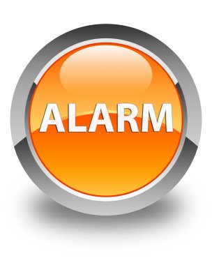 Alarm parlak turuncu yuvarlak düğmesi
