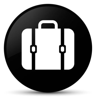 Çanta simge siyah yuvarlak düğmesi