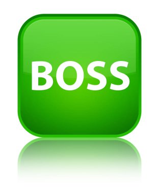 Patron özel yeşil kare düğme