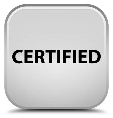 Sertifikalı özel beyaz kare düğme