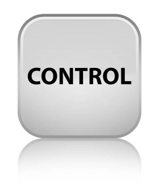 Denetim özel beyaz kare düğme