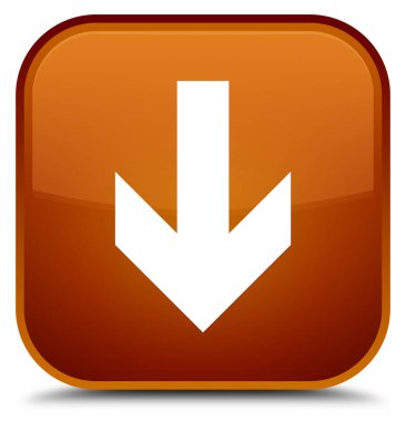 Ok simgesini özel kahverengi kare düğmesini indir