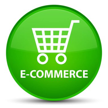 E-ticaret özel yeşil yuvarlak düğmesi