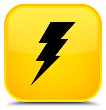 Elektrik kutsal kişilerin resmi özel sarı kare düğme