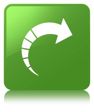 Sonraki ok simgesi yumuşak yeşil kare düğme