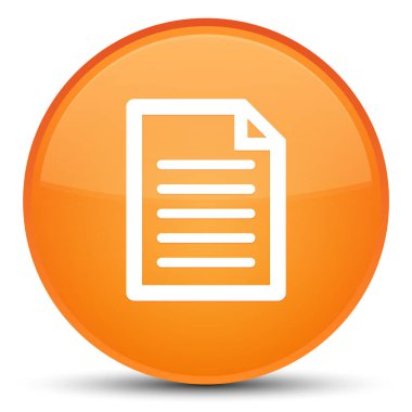 Sayfa simgesi özel turuncu yuvarlak düğmesi