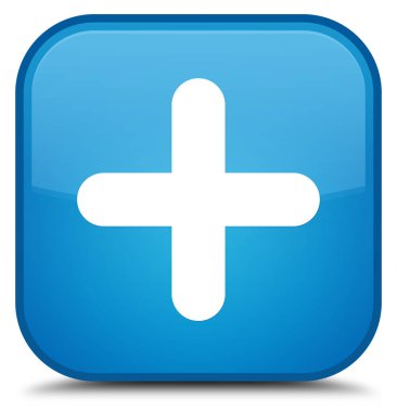 Ayrıca simge özel camgöbeği mavi kare düğmesi