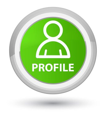 Profil (üye simgesi) asal yumuşak yeşil yuvarlak düğmesi