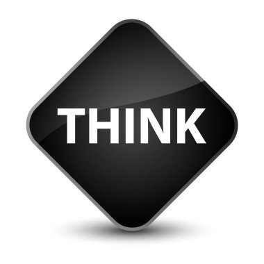 Zarif siyah elmas düğmesini düşünüyorum