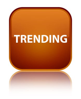 Gidişli özel kahverengi kare düğme