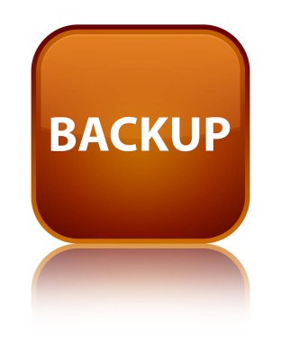 Yedek özel kahverengi kare düğmesini