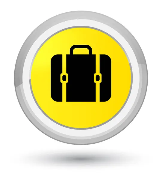 Τσάντα προνομιακή κίτρινο στρογγυλό κουμπί εικονίδιο — Φωτογραφία Αρχείου