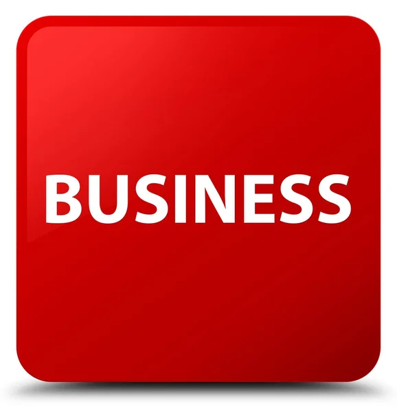 Business botão quadrado vermelho — Fotografia de Stock