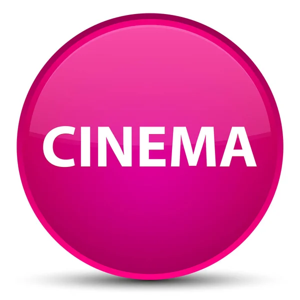 Cinema speciale pulsante rotondo rosa — Foto Stock