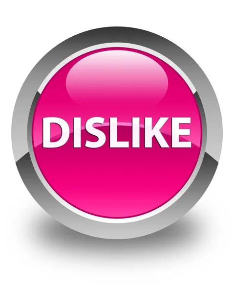 No me gusta el botón redondo rosa brillante —  Fotos de Stock