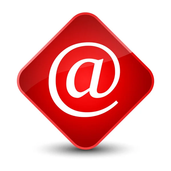 Dirección de correo electrónico icono elegante botón de diamante rojo — Foto de Stock