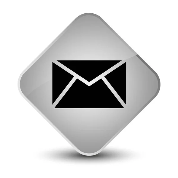 Elegancki biały diament e-mail przycisk — Zdjęcie stockowe