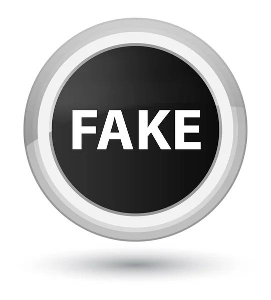 Fake prime black round button — Stock Photo, Image