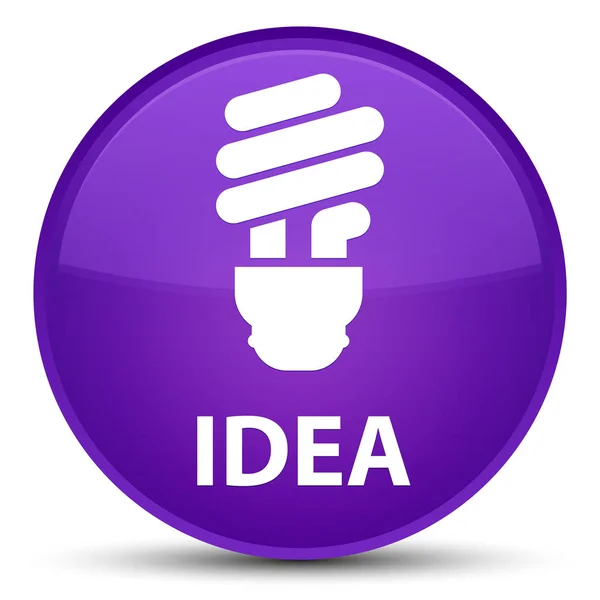 Idea (bulb icon) special purple round button