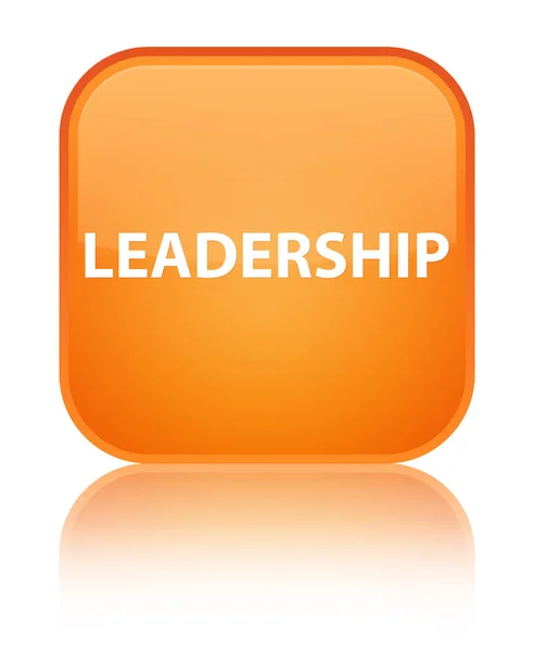 Leadership special orange square button — Stock Photo, Image