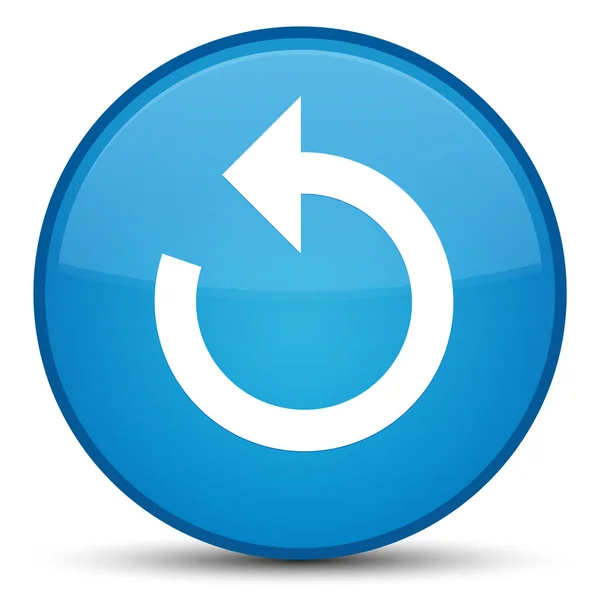 Frissítés nyíl ikonra különleges cián kék kerek gomb — Stock Fotó