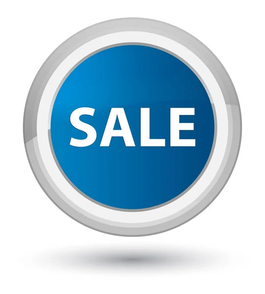 판매 주요 블루 라운드 버튼 — 스톡 사진