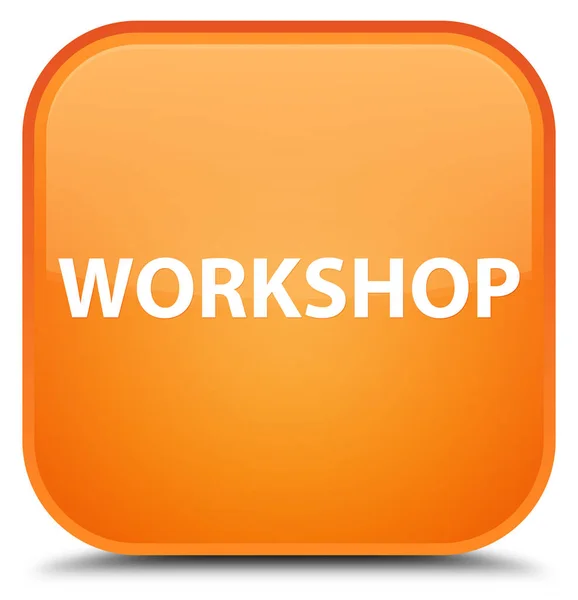 Workshop speciale pulsante quadrato arancione — Foto Stock