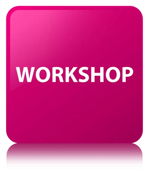 Bottone quadrato rosa Workshop — Foto Stock