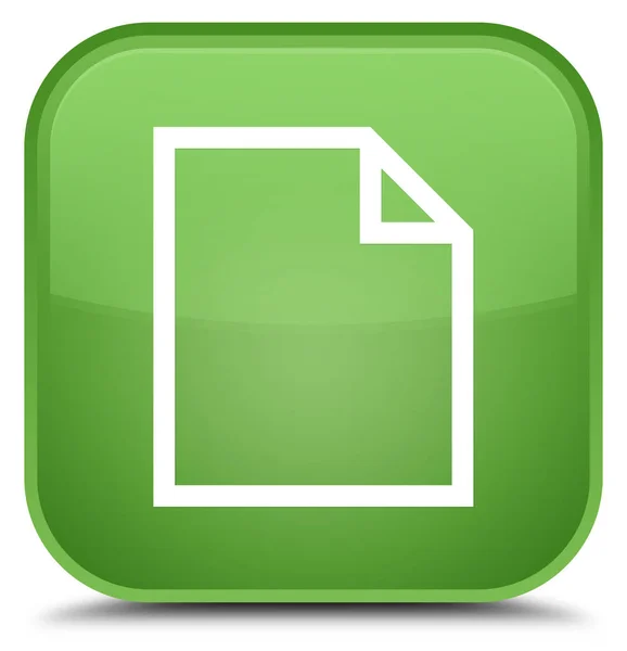 Особая мягкая кнопка зеленого квадрата — стоковое фото