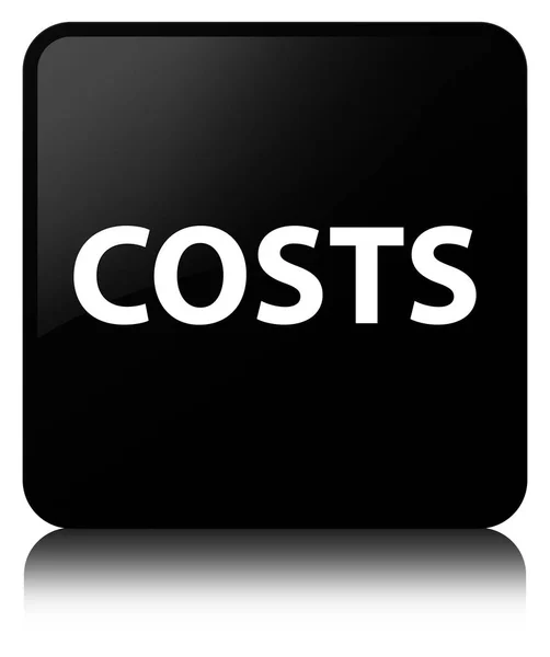 Costs black square button — Stock Photo, Image