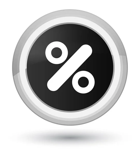 Discount icon prime black round button — Stock Photo, Image