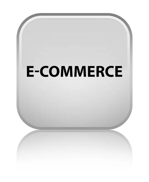 E-commerce special white square button — Stock Photo, Image