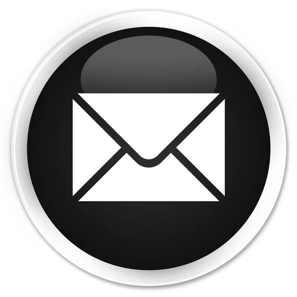 Email icon premium black round button — Stock Photo, Image