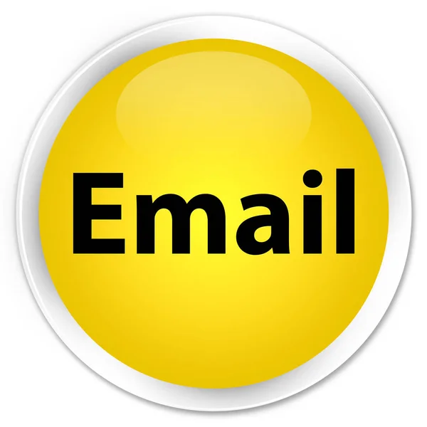 电子邮件高级黄色圆形按钮 — 图库照片