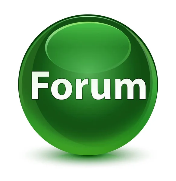 Forum vetro morbido pulsante rotondo verde — Foto Stock