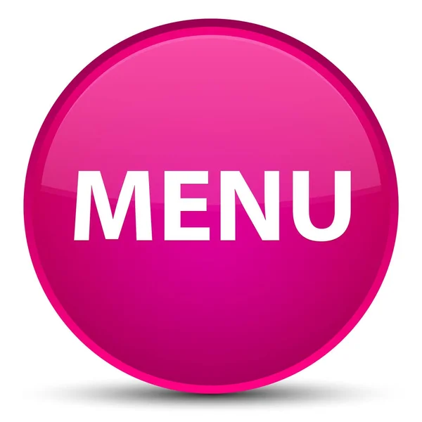 Menu speciale pulsante rotondo rosa — Foto Stock