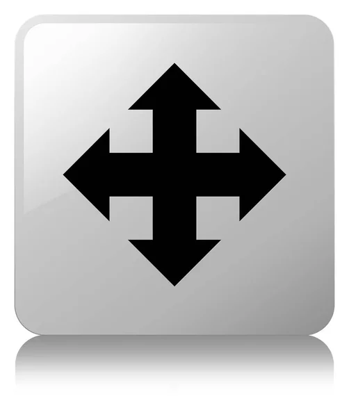 Muovi icona quadrata bianca — Foto Stock