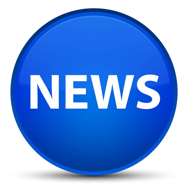 News special blue round button