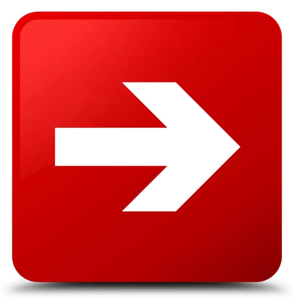 次の矢印アイコンの赤い四角ボタン — ストック写真