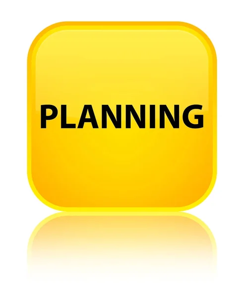 Planification bouton carré jaune spécial — Photo