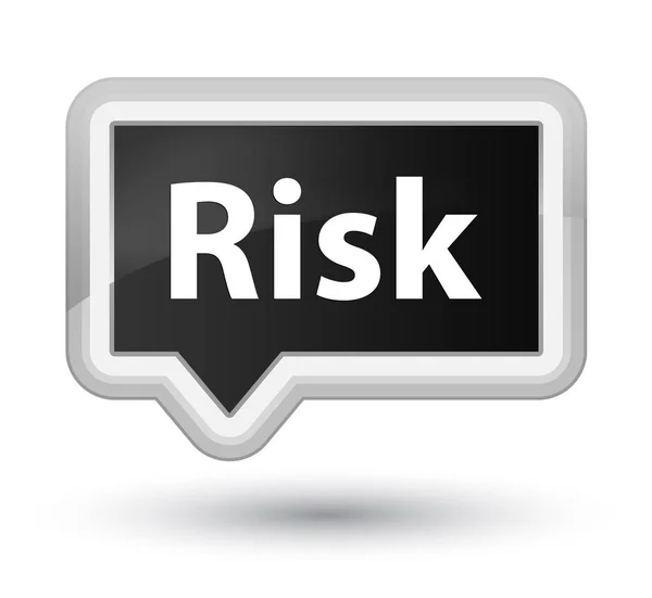 Risk prime black banner button — Stock Photo, Image