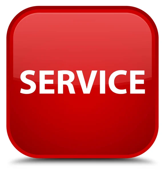 Szolgáltatás speciális piros négyzet gomb — Stock Fotó